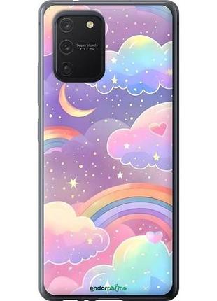 Чохол на samsung galaxy s10 lite 2020 хмари та веселка