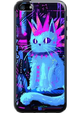 Чехол на iphone 5 кот панк