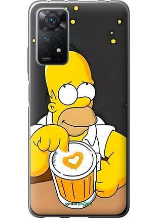 Чехол на xiaomi redmi note 11 pro гомер пиво сяоми редми ноут 11 про