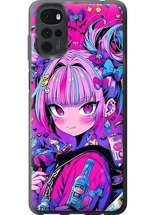 Чехол на motorola g22 аниме милаха