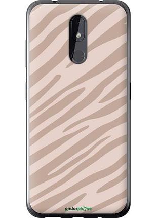 Чехол на nokia 3.2 зебра беж "4875u-1705-10746"