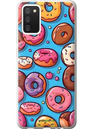 Чехол на samsung galaxy a02s a025f пончики