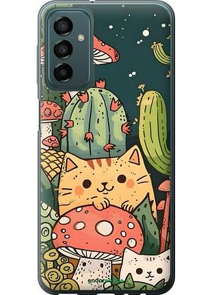 Чехол на samsung galaxy m23 m236b коты грибы самсунг м23 м236б