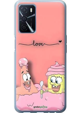 Чехол на oppo a16 спанч боб, sponge bob оппо а16