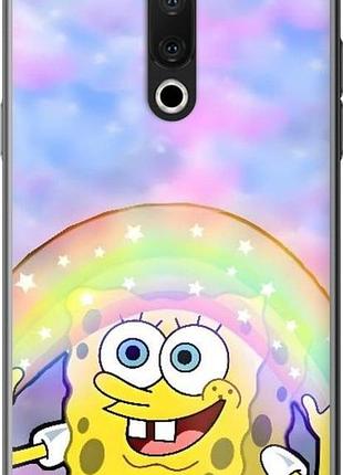 Чехол на meizu 15 plus спанч боб, sponge bob мейзу 15 плюс