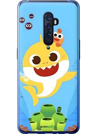 Чехол на oppo reno 2 бейби шарк