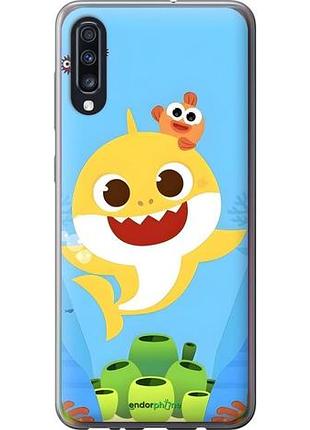 Чехол на samsung galaxy a70 2019 a705f бейби шарк самсунг а70 2019 а705ф