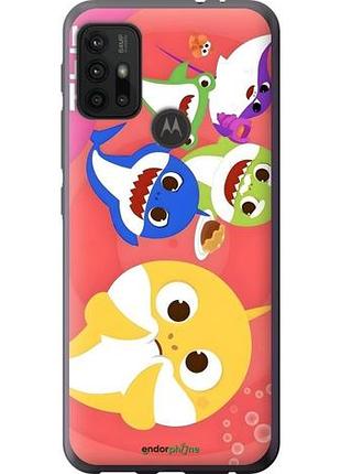 Чехол на motorola moto g20 бейби шаркс моторола мото г20