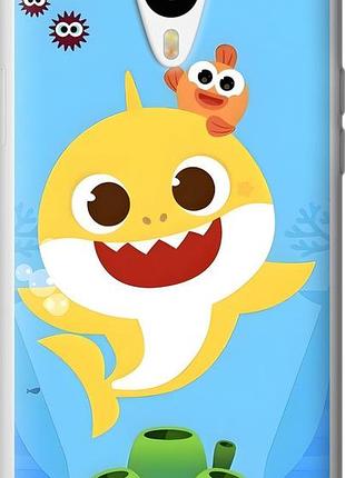 Чехол на meizu m1/m1 mini бейби шарк мейзу м1/м1 мини