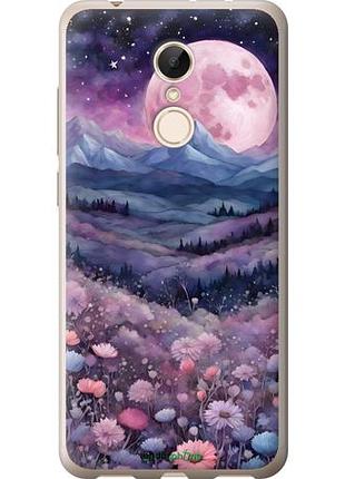 Чехол на xiaomi redmi 5 ночь луна арт сяоми редми 5