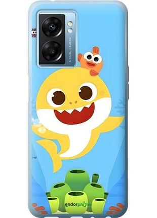 Чехол на oppo a77 5g бейби шарк оппо а77 5г