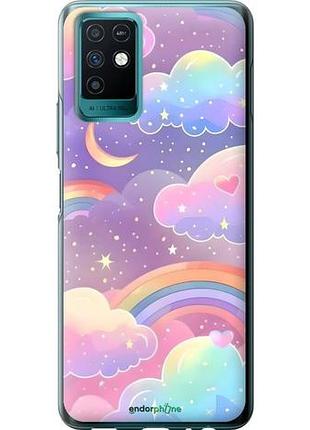 Чехол на infinix note 10 облака и радуга инфикс ноут 10