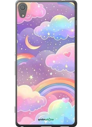 Чехол на sony xperia xa ultra dual f3212 облака и радуга сони эксперия ха ультра дуал ф3212