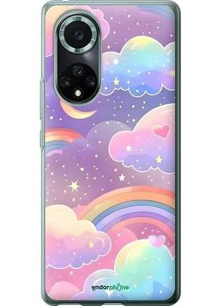 Чехол на huawei nova 9 pro облака и радуга хуавей нова 9 про