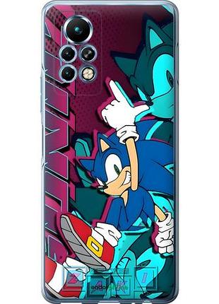Чехол на infinix note 11 pro соник sonic инфикс ноут 11 про