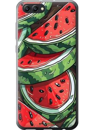 Чехол на huawei honor v10 / view 10 арбуз хуавей хонор в10 / вью 10