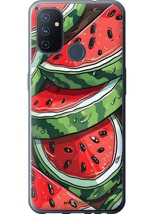 Чехол на oneplus nord n100 арбуз 1+ норд н100