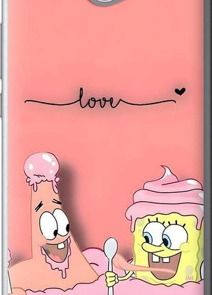 Чехол на huawei y7 2017 спанч боб, sponge bob хуавей у7 2017