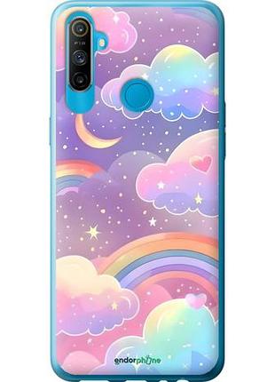 Чохол на realme c3 хмари та веселка