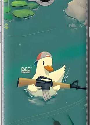 Чехол на huawei y5 2017 уточка с автоматом хуавей у5 2017