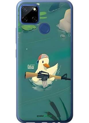 Чехол на realme 7i уточка с автоматом риалми 7и
