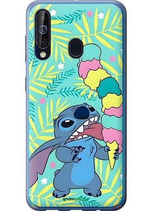 Чехол на samsung galaxy a60 2019 a606f стич самсунг а60 2019 а606ф
