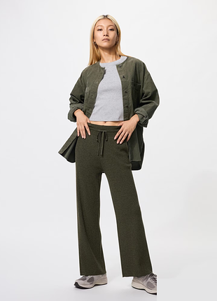 Брюки knit ribbed uniqlo (483301)