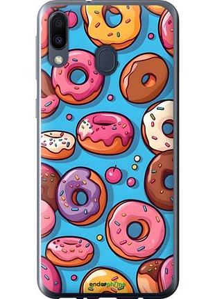 Чехол на samsung galaxy m20 пончики самсунг м20