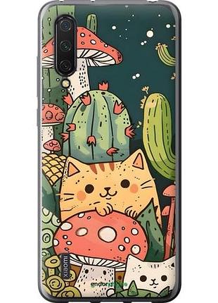 Чохол на xiaomi mi cc9 коти гриби
