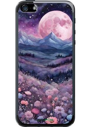 Чехол на iphone 5s ночь луна арт айфон 5с