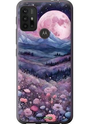 Чехол на motorola moto g20 ночь луна арт моторола мото г20