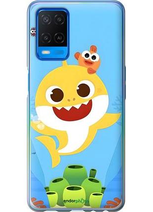 Чехол на oppo a54 бейби шарк оппо а54