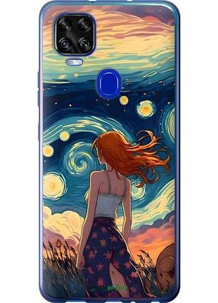 Чехол на zte blade v2020 девушка арт зте блейд в2020