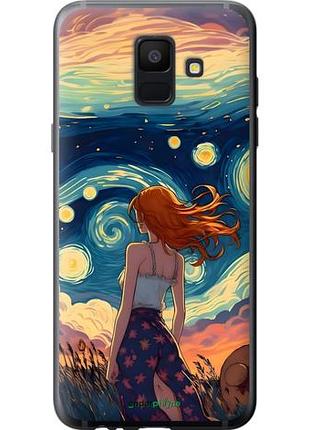 Чохол на samsung galaxy a6 2018 дівчина арт