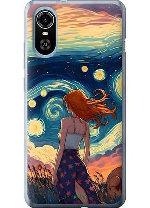 Чехол на zte blade a31 plus девушка арт зте блейд а31 плюс