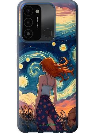 Чехол на tecno spark go 2022 kg5m девушка арт текно спарк гo 2022 кг5m