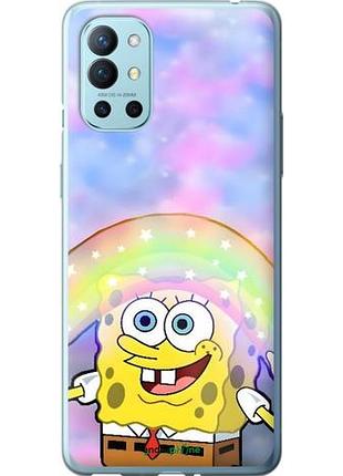 Чехол на oneplus 9r спанч боб