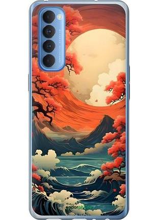 Чехол на oppo reno 4 pro природа японии оппо рено 4 про
