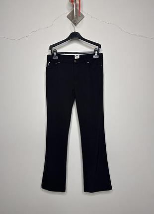Вінтажні чорні брюки moschino jeans прямого крою w30-w31, (l-xl)