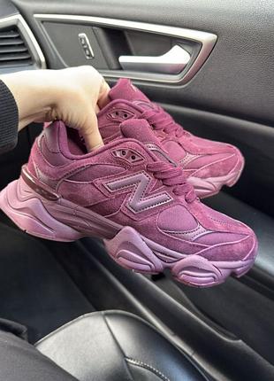 Кроссовки new balance 9060 burgundy