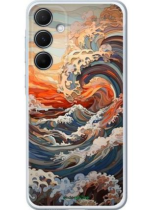 Чехол на samsung galaxy a55 арт волны самсунг а55