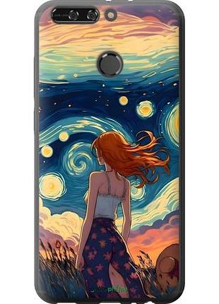 Чохол на huawei honor v9 / honor 8 pro дівчина арт