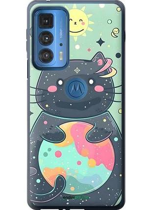 Чехол на motorola edge 20 pro милый котик моторола эдж 20 про