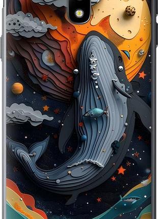 Чехол на samsung galaxy j3 (2017) кит в космосе самсунг й3 (2017)