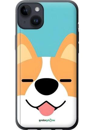 Чехол на iphone 14 plus забавный корги айфон 14 плюс