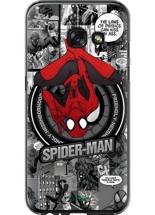 Чехол на samsung galaxy a3 (2017) человек паук, spiderman самсунг а3 (2017)