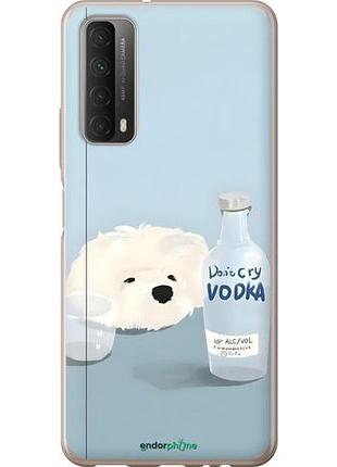 Чехол на huawei p smart 2021 пес водка хуавей п смарт 2021