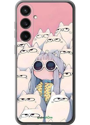 Чохол на samsung galaxy s23 fe малюк з котами