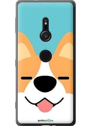 Чехол на sony xperia xz2 h8266 забавный корги сони эксперия хз2 х8266