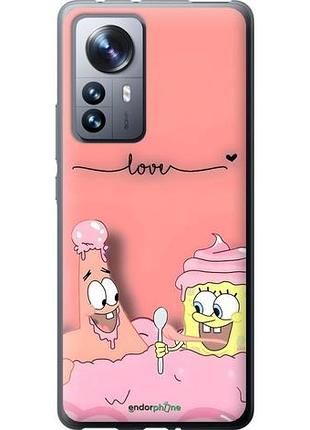 Чехол на xiaomi 12 pro спанч боб, sponge bob сяоми 12 про